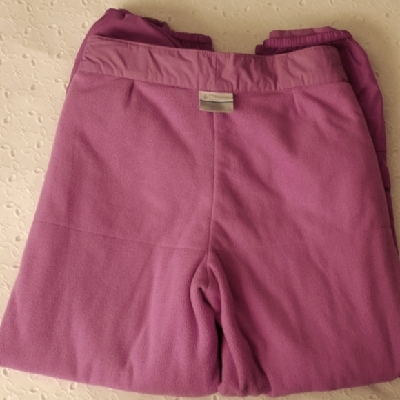 Girls Columbia Outgrown Ski Pants Pink Size M - Picture 3 of 13